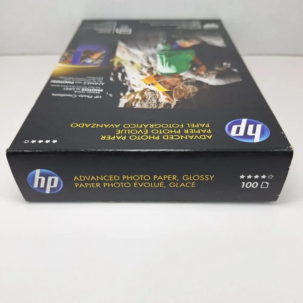 Lot Of 2 HP Advanced Photo Paper 4 x 6 Glossy Q6638A 100 Sheets Each New In Box